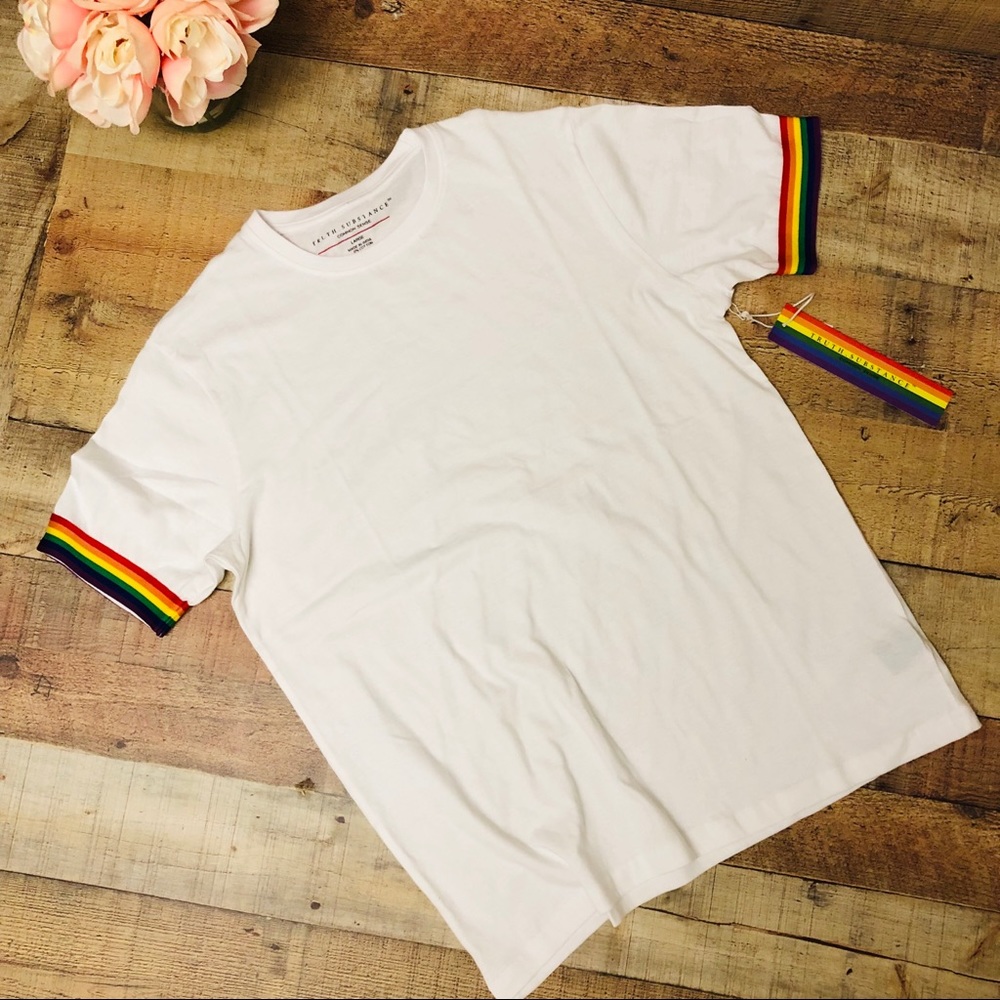 Rainbow sleeves T-shirt